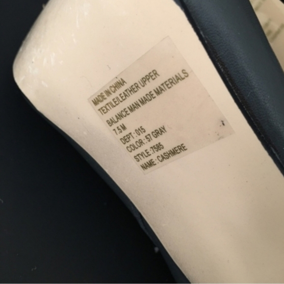 Bakers "Cashmere" Fold Over Sweater Top Mid Calf Platform Boots Gray 7.5 Buckle - Picture 4 of 9